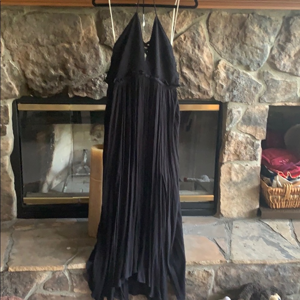 Free People Long Dress Black